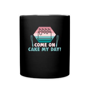 Baking cookies and cakes Baker or hobby baker - Full Colour Mug - black - Front