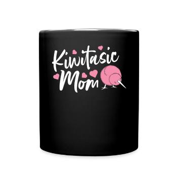 Kiwi Mama - Tasse einfarbig - Schwarz - Vorne