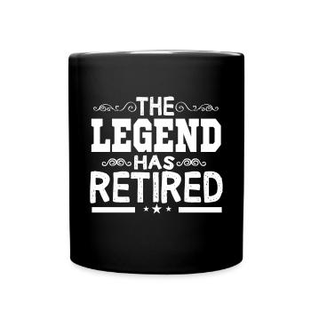 The legend has retired - Full Colour Mug - black - Front