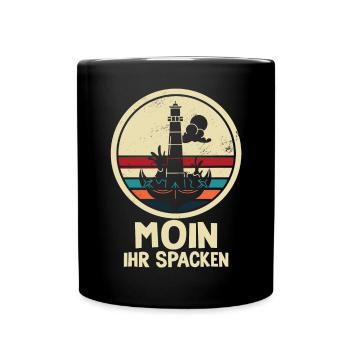 Moin Ihr Spacken Möwe Norddeutsch Plattdeutscher - Mug uni - noir - Devant