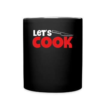 Cuisinons des couteaux - Mug uni - noir - Devant