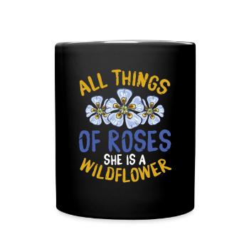 Toutes les choses de Roses - Mug uni - noir - Devant