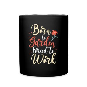 Vers le jardinage Born - Mug uni - noir - Devant