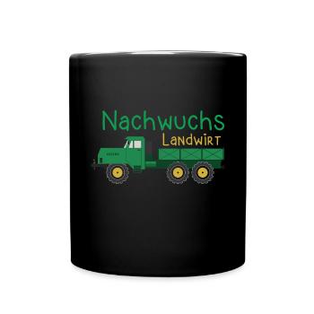 Nachwuchs Landwirt Bauer Dorfkind Traktor Junge - Tasse einfarbig - Schwarz - Vorne