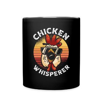 Chicken whisperer retro - Full Colour Mug - black - Front