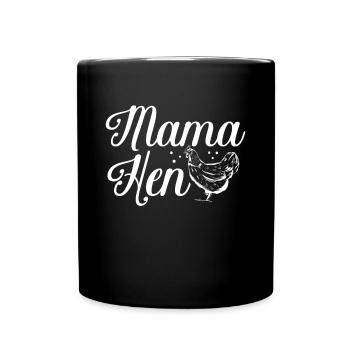 Poulet Maman - Mug uni - noir - Devant
