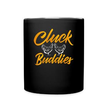 Amis du poulet - Mug uni - noir - Devant