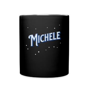 Nom Michele personnalisé - Mug uni - noir - Devant
