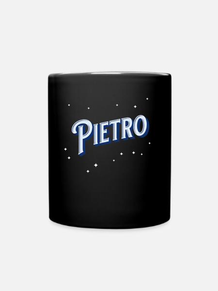 Pietro Namen personalisiert - Tasse einfarbig - Schwarz