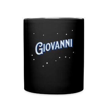 Giovanni Namen personalisiert - Tasse einfarbig - Schwarz - Vorne