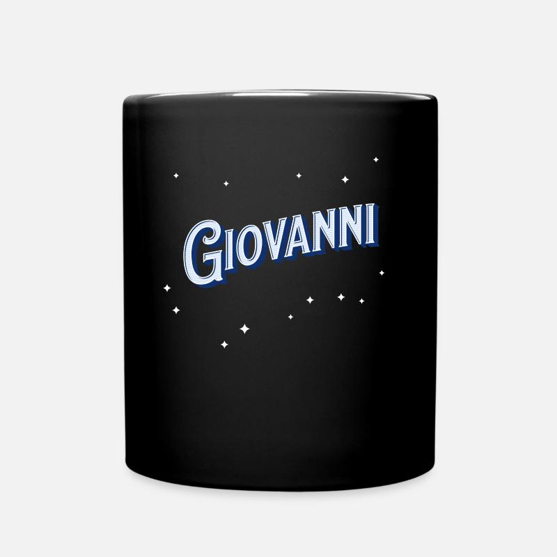 Giovanni Namen personalisiert - Tasse einfarbig - Schwarz