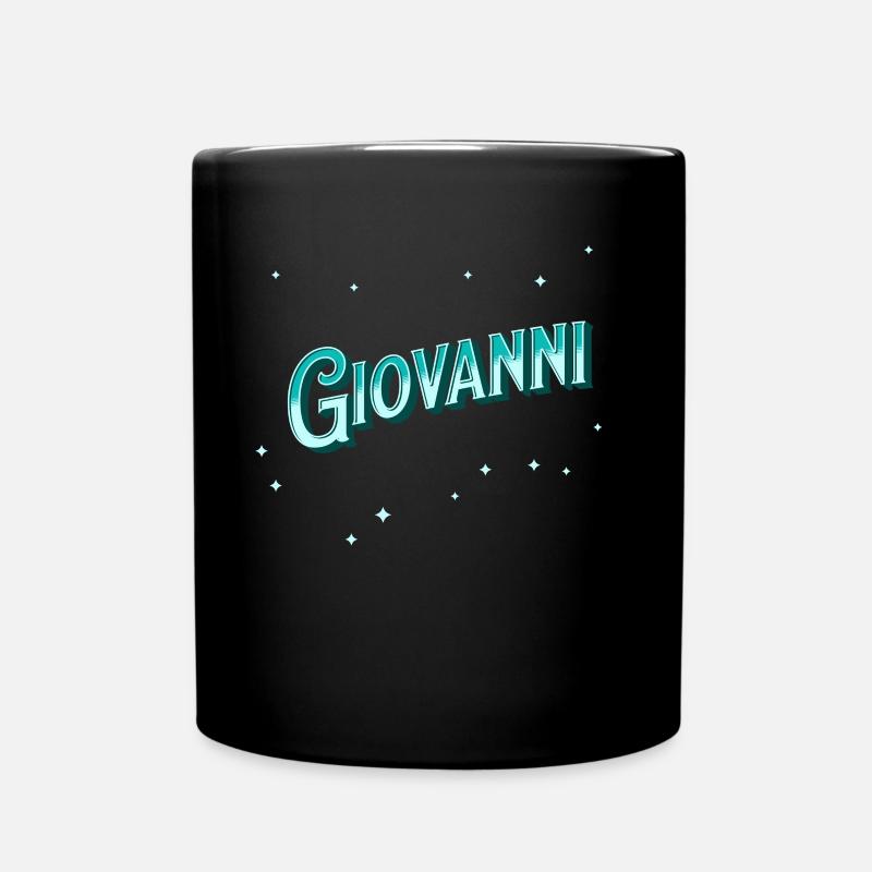Giovanni Namen personalisiert - Tasse einfarbig - Schwarz