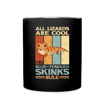 Bluetongued Skink Lizard Blue Tongued Skink Gift - Full Colour Mug - black - Front
