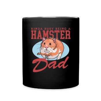 Hamster Dad | Dwarf Hamster Golden Hamster Gift - Full Colour Mug - black - Front