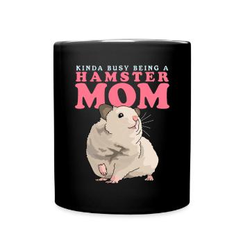 Hamster Mom Dwarf Hamster Golden Hamster Gift - Full Colour Mug - black - Front