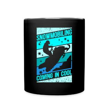 Snowmobile Snowmobile Snowmobile Gift - Full Colour Mug - black - Front