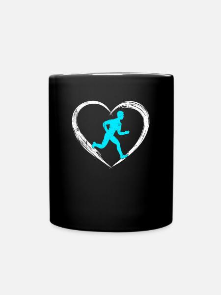 Jogging love - Full Colour Mug - black