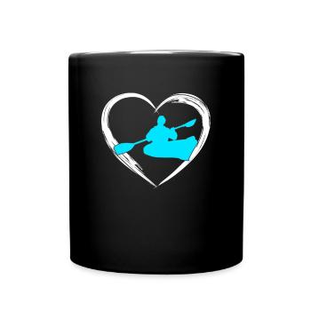 kayak love - Full Colour Mug - black - Front