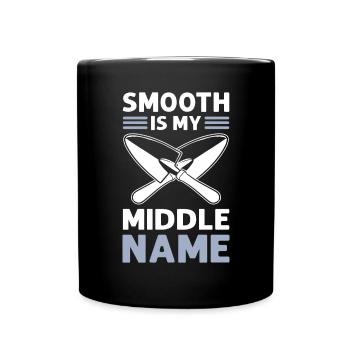 Glatt est mon deuxième prénom. Maçons en ciment. - Mug uni - noir - Devant