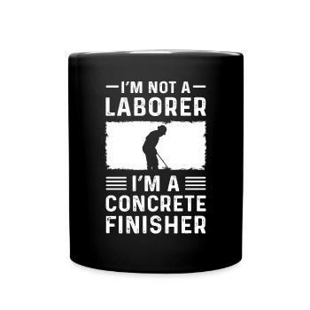 Experts concrets. Maçons en ciment. Pavés en béton - Mug uni - noir - Devant