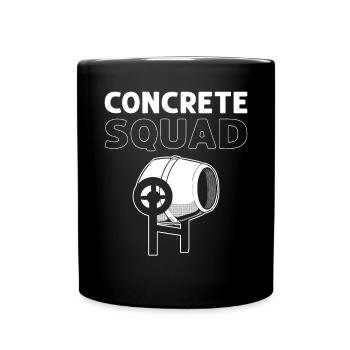 Concrete squad. Cement masons. Concrete pavers - Full Colour Mug - black - Front