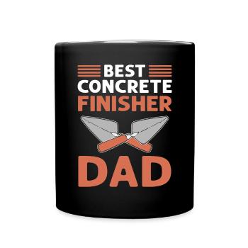 Meilleur finisseur en béton Papa. Maçons en ciment. - Mug uni - noir - Devant