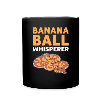 Banana ball whisperer. Herpetologists. - Full Colour Mug - black - Front
