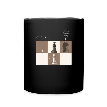 I wish I could help - Full Colour Mug - black - Front