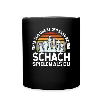 I can play chess better than you - Full Colour Mug - black - Front