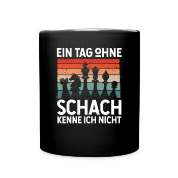 I don't know a day without chess - Full Colour Mug - black - Front
