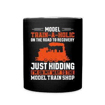 Conducteur de train à vapeur Trainspotting - Mug uni - noir - Devant
