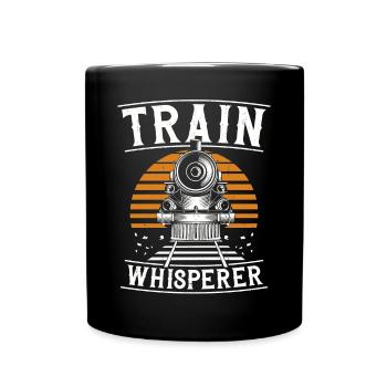 Steam Train Driver Trainspotting - Full Colour Mug - black - Front