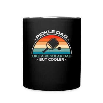 Pickle Dad Like A Regular Dad But Cooler - Full Colour Mug - black - Front