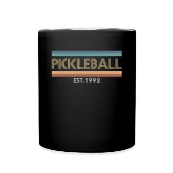 Pickleball Est. 1992 Shirt Geschenk 30. Geburtstag - Tasse einfarbig - Schwarz - Vorne