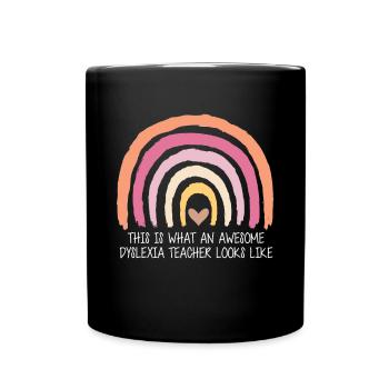 This Is What An Awesome Dyslexia Teacher Looks - Tasse einfarbig - Schwarz - Vorne