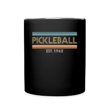 Pickleball Est. 1962 Chemise Cadeau 60e anniversaire - Mug uni - noir - Devant