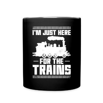 Steam Train Driver Trainspotting - Tasse einfarbig - Schwarz - Vorne