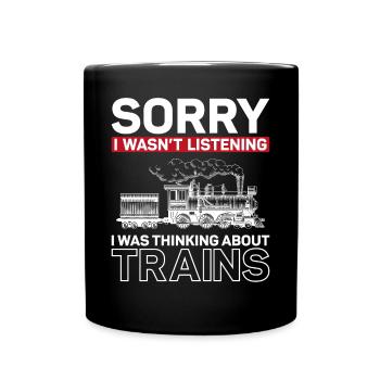 Conducteur de train à vapeur Trainspotting - Mug uni - noir - Devant