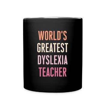 Le plus grand enseignant de dyslexie au monde - Mug uni - noir - Devant