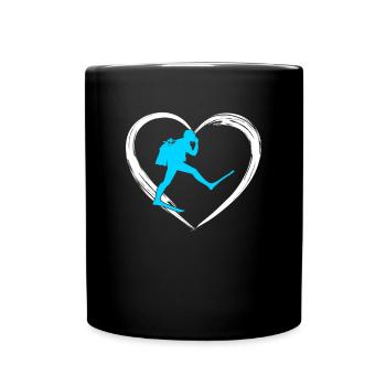 amour de la plongée - Mug uni - noir - Devant