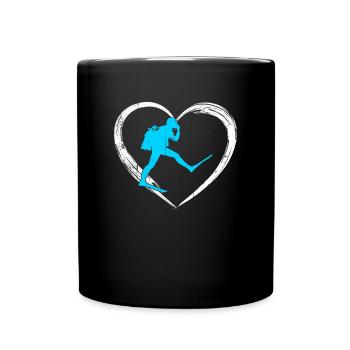 amour de la plongée - Mug uni - noir - Devant