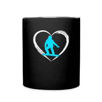snowboarding love - Full Colour Mug - black - Front