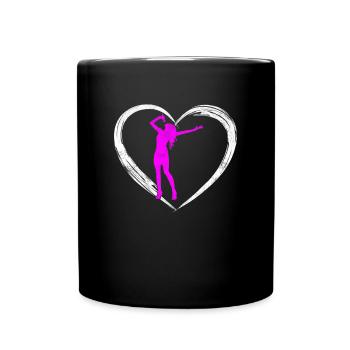 Singen love - Tasse einfarbig - Schwarz - Vorne