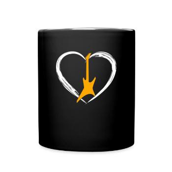 Egitarre Heart - Full Colour Mug - black - Front