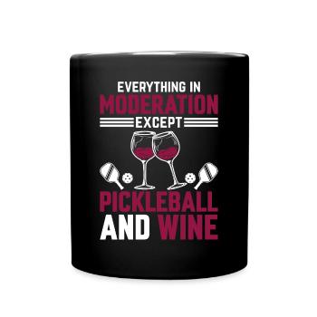 Jouer au Pickleball Tennis Paddleball Pickleball - Mug uni - noir - Devant