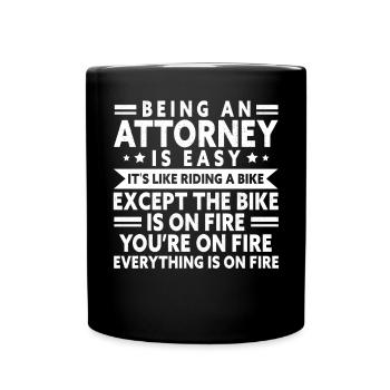 Avocat plaidant Avocat Avocat - Mug uni - noir - Devant