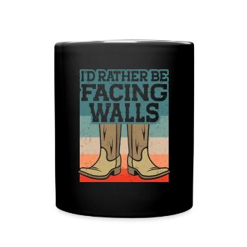 Line Dancing Cowboy Texas Line Dance Cadeau - Mug uni - noir - Devant