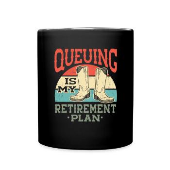 Line Dancing Cowboy Texas Line Dance Cadeau - Mug uni - noir - Devant