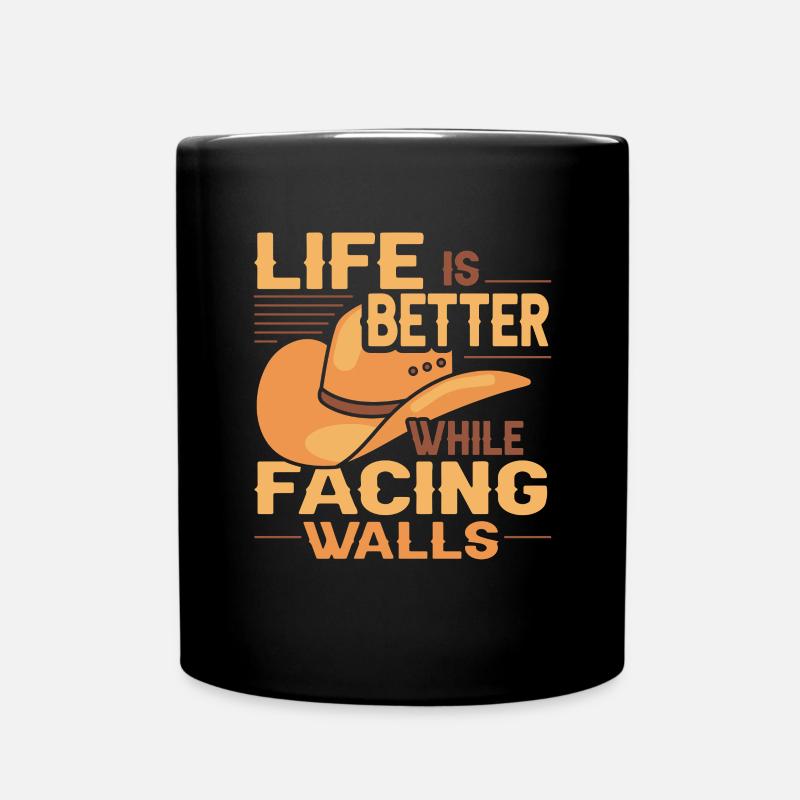 Line Dancing Cowboy Texas Line Dance Geschenk - Tasse einfarbig - Schwarz