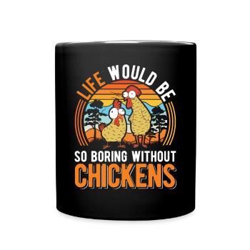 Poulet Élevage de poulet Éleveur de poulet - Mug uni - noir - Devant
